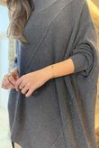 Paloma Oversized Grunge Knit Charcoal